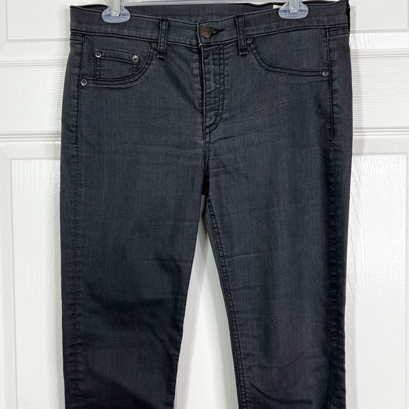 Rag & Bone Shoreditch Skinny Grey Coated Legging Jeans Size 31 - Picture 4 of 11